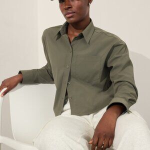 ATHLETA CROPPED MIDDAY SHIRT